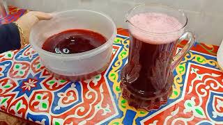 أسرع طريقة لتحضير مشروب التمر هندي بالكركديه (الوصفه الاصليه)مشروبات_بارده رمضان٢٠٢٢