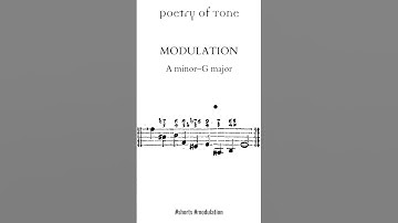 Close Modulations, Part 10/10: A minor to G major #shorts #musictheory #modulation