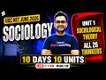 UGC NET Sociology Classes | UGC NET Sociology Unit 1 | Sociological Theory All 26 Thinkers UGC NET