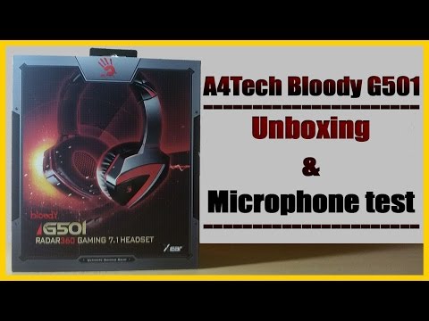 A4Tech Bloody G501 - Unboxing & Microphone test [Nedoporučuji nákup]