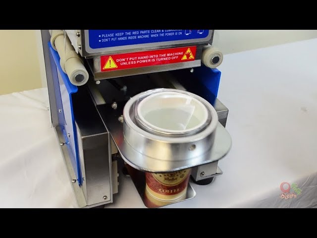  VEVOR Semi-automatic Cup Sealing Machine, 300-500 Cup/h Tea Cup Sealer  Machine Black Boba Cup Sealer Machine, 90/95mm Cup Diameter Boba Cup Sealing  Machine with Control Panel for Bubble Milk Tea: Home