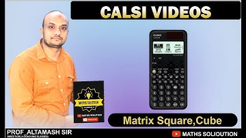 Multiplication  of matrix in  calsi (Casio fx991CW)