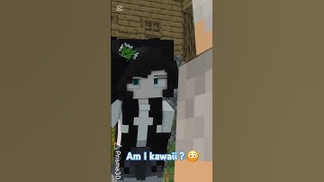 Am I kawaii? | Minecraft Prisma 3d | 😳❤️ #short