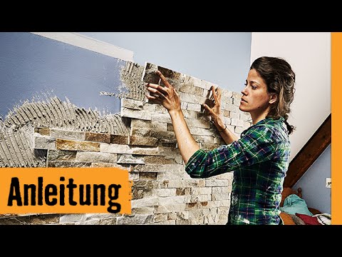 Video: Kunststein an den Wänden. Verlegen von Kunststein an der Wand