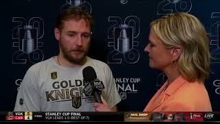 Ivan Barbashev speaks with Kathryn Tappen following Game 1 win