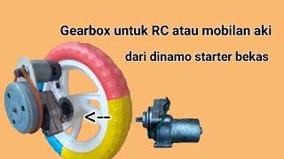 MODIFIKASI MOBIL MAINAN AKI BATERRY GEARBOX-2