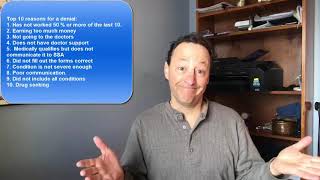 Top 10 Reasons Social Security Benefits Are Denied