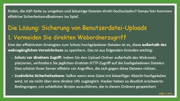 So sichern Sie einen Ordner für Benutzerdatei-Uploads auf IIS mit ASP Classic