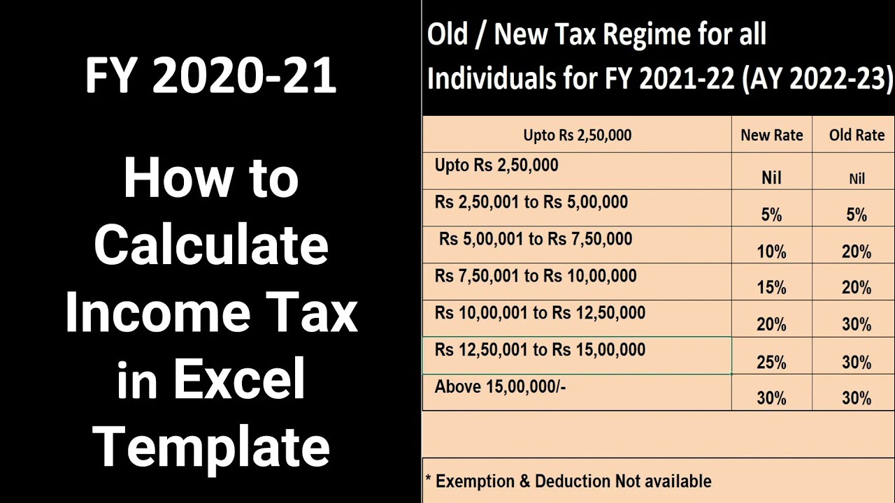 how-to-calculate-income-tax-fy-2021-22-excel-income-tax-calculation