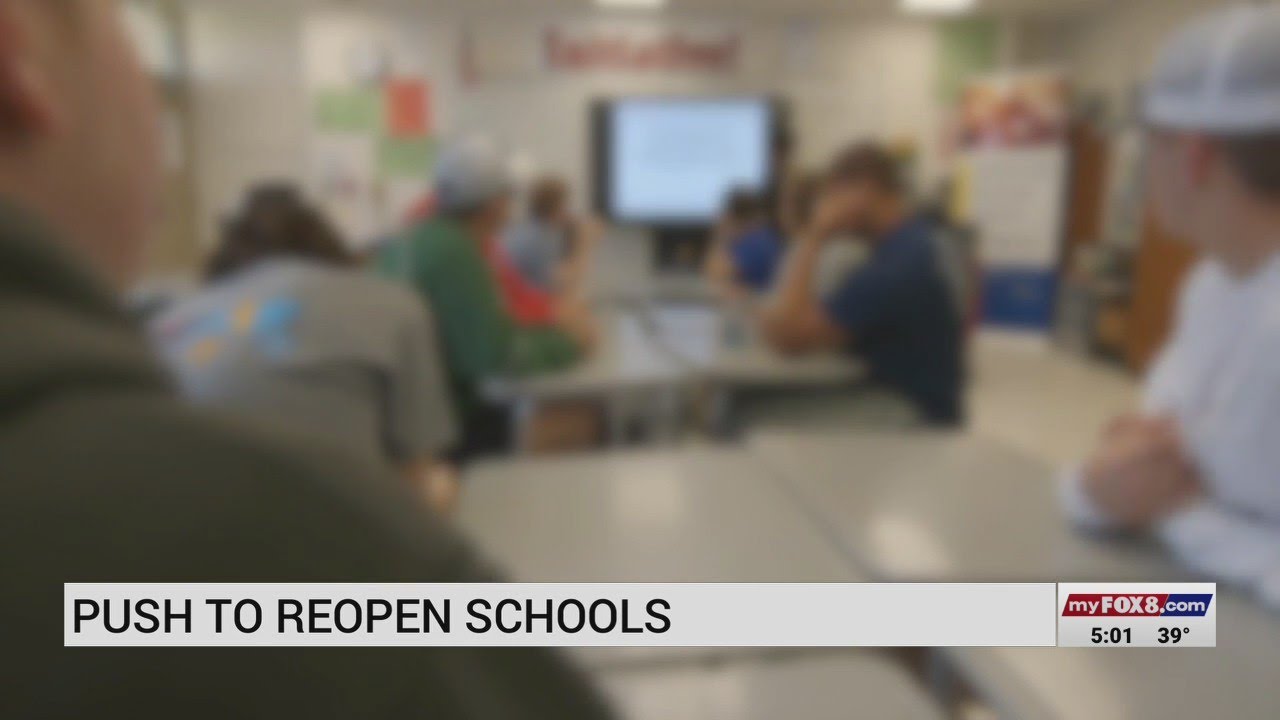 Parents, educators push to reopen schools in NC - YouTube