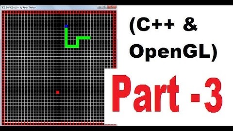 OpenGL & C++ game programming ( snake game) tutorial ( 2D ) | PART 3 | Drawing a grid