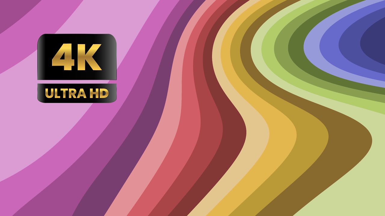 Abstract Color Waves Animation in 4K - Smooth Gradient Flow