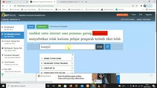 Tes kecepatan mengetik di advanced typing test indonesia