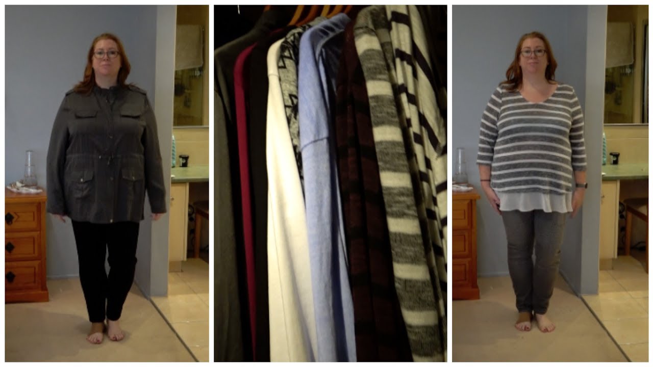 Plus size Autumn/Winter Minimalist Wardrobe (& try on) - YouTube