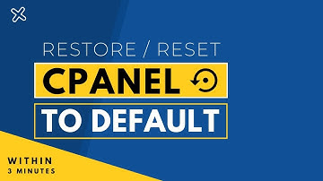 How To Reset Cpanel To Default 2025 | Format Or Restore Cpanel To Default