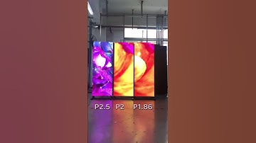 P1.86 P2 P2.5, 640*1920mm LED poster brightness comparison #leddisplay #ledscreenrental #ledposter
