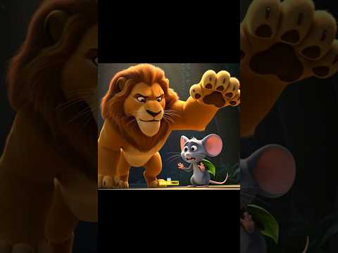 A lion was going to crush a mouse who broke his sleep, but then...this happened?