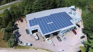 A Tour of Long Subaru Solar Panels from Above