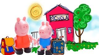 Peppa Pig Italiano Nuovo Episodio 2016 Peppa Va A Scuola, Anastasia Apertura La Citta Peppa