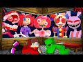 JJ and Mikey Hide From Scary Princess Loolilalu and monsters from DIGITAL CIRCUS Minecraft - Maizen