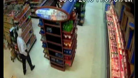 VIDEO: Well-aimed cans of baked beans ended armed ...
