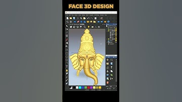 Face 3D Artcam Tutorial #artcam #cncrouter #artcam2008 #woodcarving #shorts