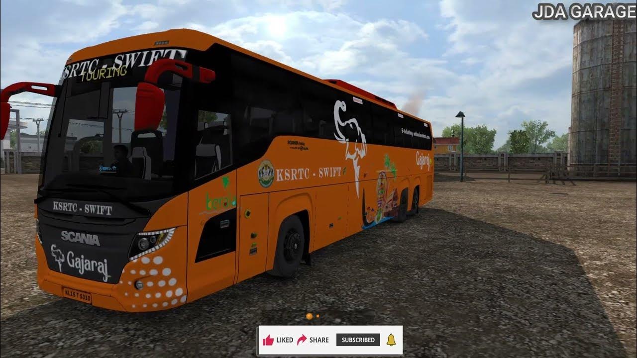Ksrtc swift gajaraj in scania touring ets 2 v1 31 please
