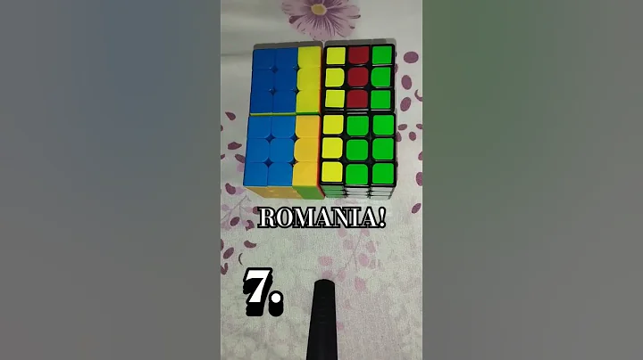 3x3 Rubik's Cube Mosaic Country Flag Art Top 10 (So Far) Yem Tv | 2024-2025