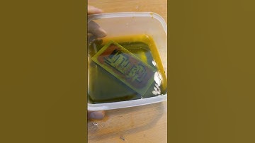 Etching of boards with ferric chloride #shorts