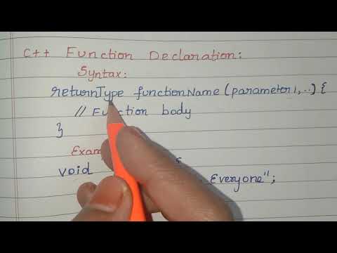 C++ function || Explanation in Tamil