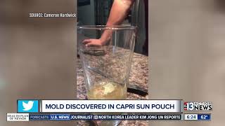 Mold discovered in Capri Sun pouch