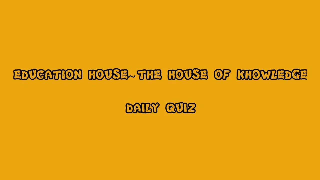 DAILY QUIZ || QUESTION-1|| - YouTube
