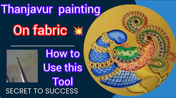 THANJAVUR PAINTING on fabric online class announcement @subhas_finger_magic #tanjoreart #onlineclass