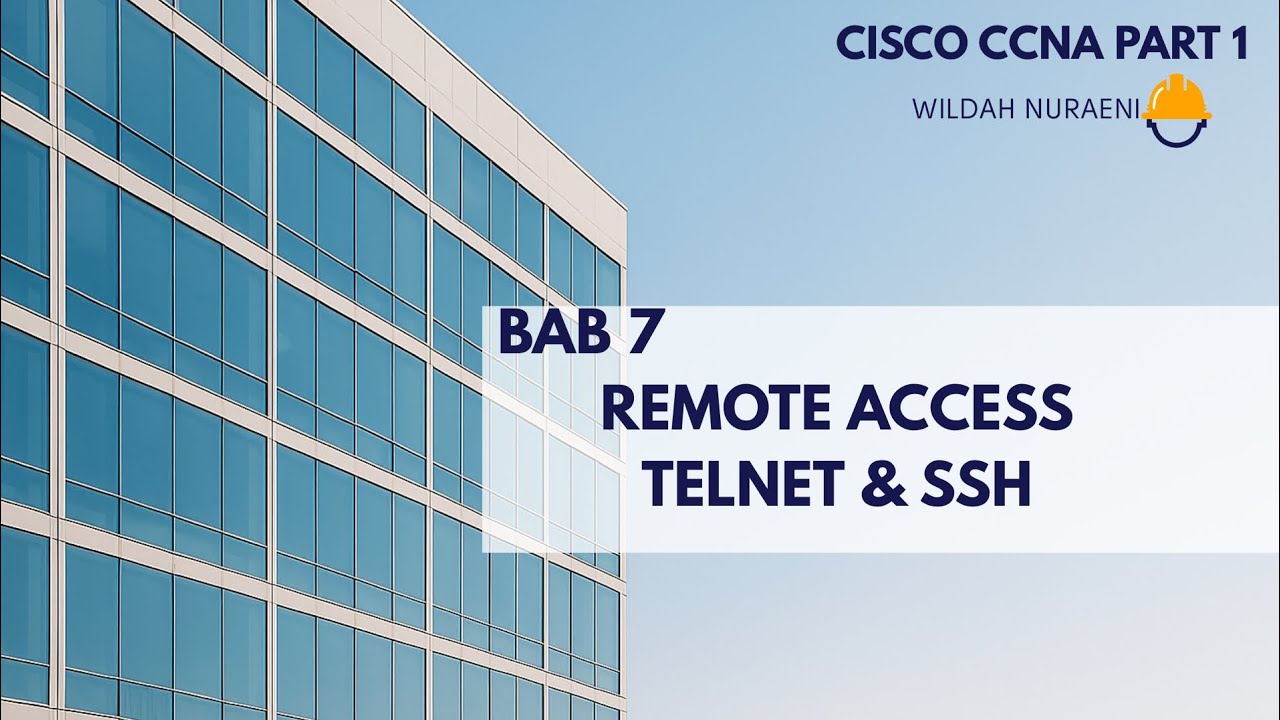 CISCO CCNA 200-301 Part 1 (REMOTE ACCESS TELNET & SSH) - YouTube