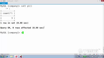 千锋Linux教程：31  MySQL存储过程Procedure