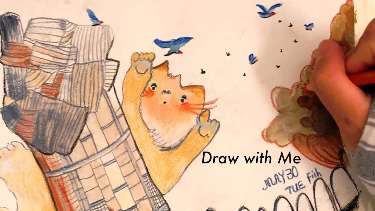 Draw with Me speed up drawing process YouTube