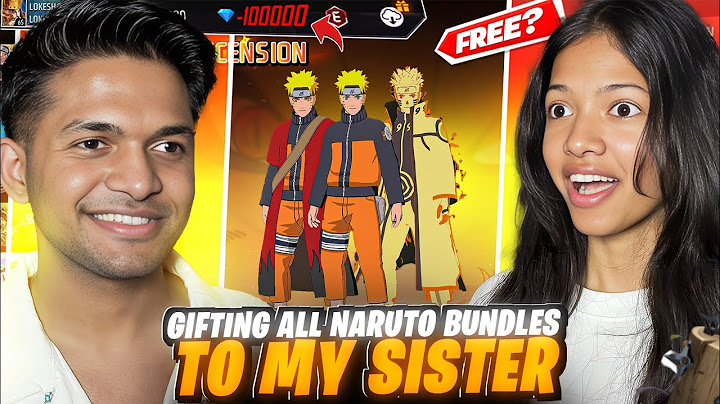 Surprising My Sister With Naruto Bundle Worth 50,000 Diamonds 💎 Garena Free Fire