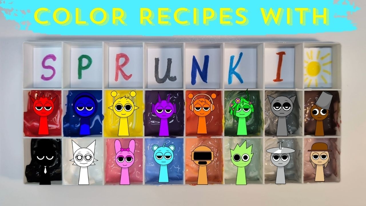 Color Recipes With Sprunki Incredibox! Which character-inspired color ...