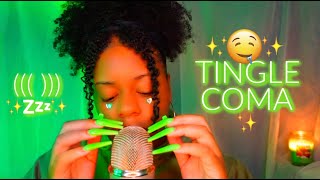 ASMR 💚✨ECHOED TRIGGERS \& MOUTH SOUNDS TO PUT YOU IN A TINGLE COMA 🤤✨🫠 (SO GOOD!!)