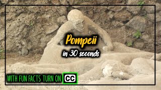 Pompeii Italy in 30 seconds - with fun facts! Campania Italia | Nov 2011