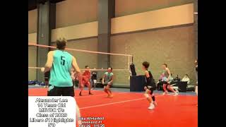 Alexander Lee 14 Y/O | C/O 2029 Highlights. Libero #1 MEVBC 17s 