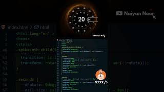 Watch Design by HTML CSS JS #cinematic  #coding #naiyannoor  #webdevelopement #python #javascript