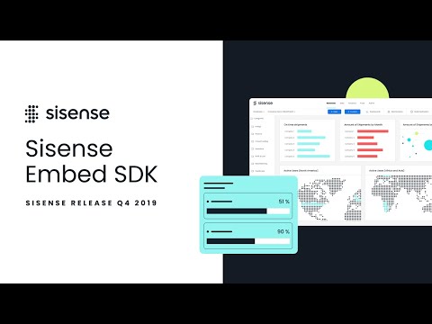 Sisense Embed SDK | Sisense Release Q4 2019