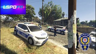 gta v lspdfr bölüm - (43) toyota auris polis asayiş çete mahallesinde çatışma !!!