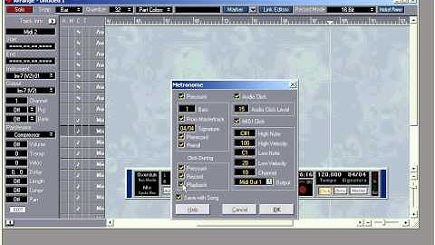 Steinberg Cubase VST-32/5.1 Complete Tutorial #11: The Metronome And Recording Options