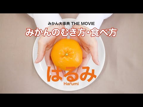 【はるみ】はるみの皮のむき方・食べ方【みかんのことなら「のま果樹園」】