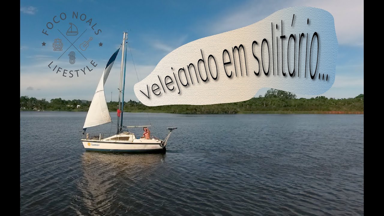 ⁣Velejando em solitário na lagoa da Conceição - Imagens Aéreas Florianópolis #FOCONOALS