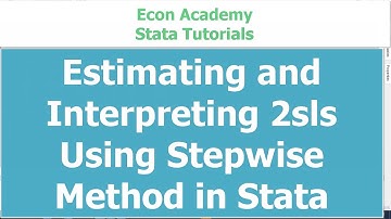Stepwise 2sls using stata