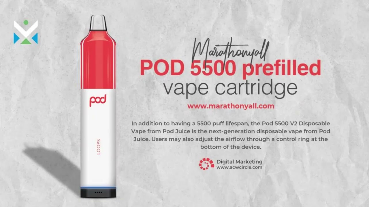 Marathonyall Pod 5500 V2 Disposable Vape