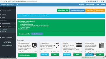 Contact Management module in Laravel QuickAdminPanel
